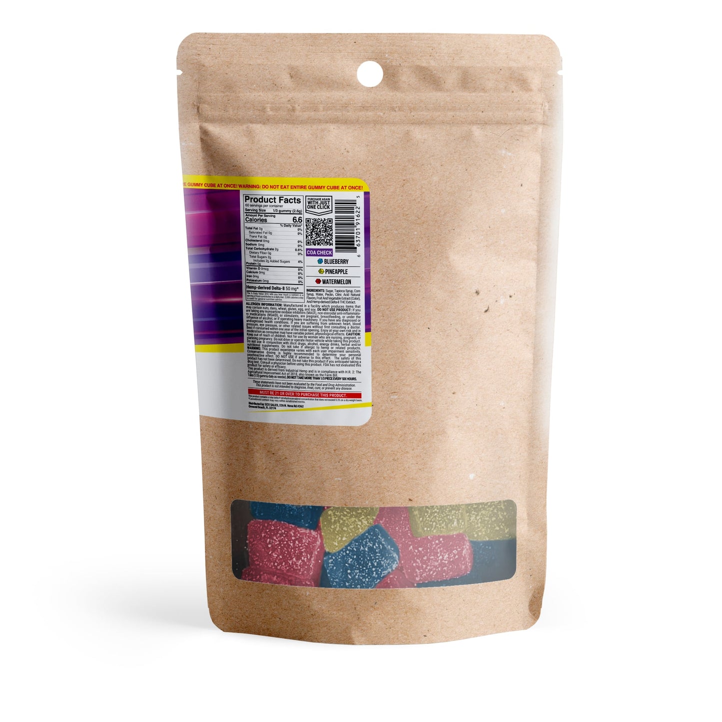 150mg Delta 8 Gummies - Tropical Mix - Chill Extreme