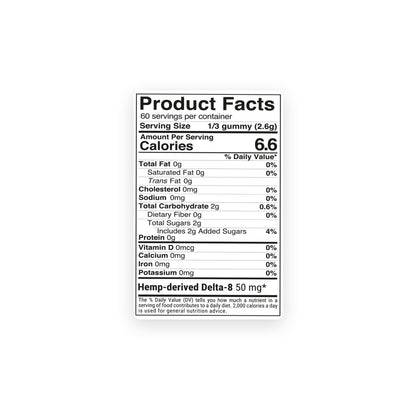 150mg Delta 8 Gummies - Tropical Mix - Chill Extreme