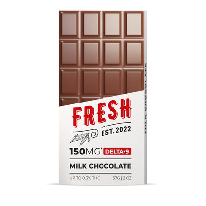 150mg Milk Chocolate Bar – Delta 9 – Fresh