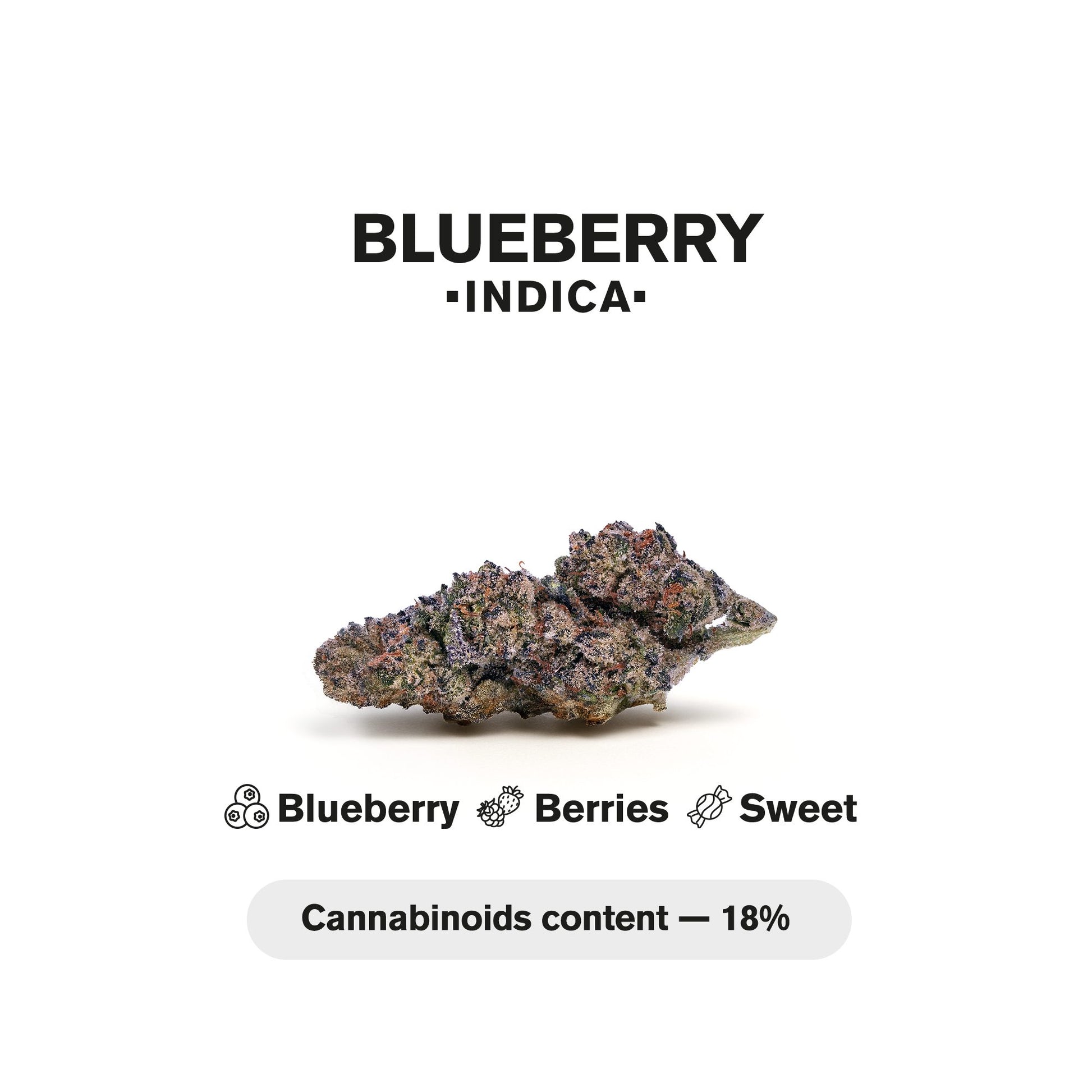 1.5g Blueberry Strain King Size Pre-Roll - Indica - THCA