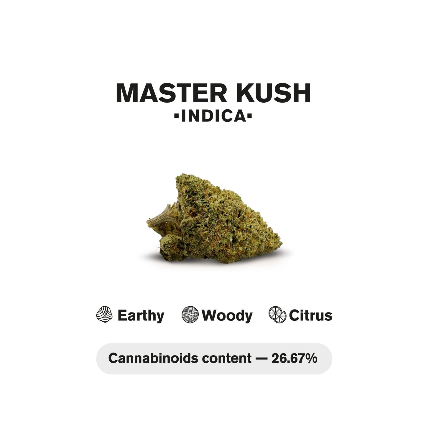 1.5g Master Kush King Size Pre-Roll - Indica - THCA