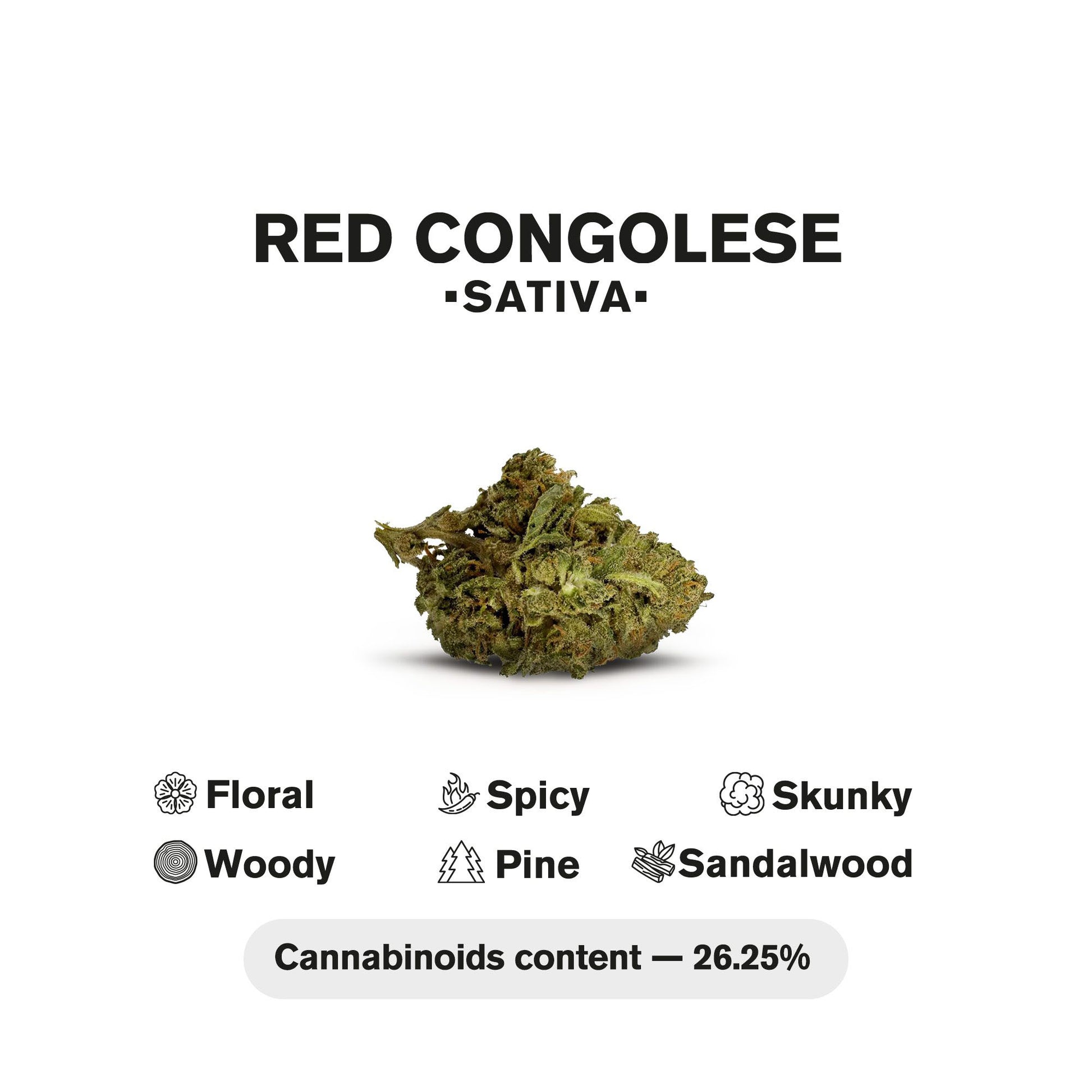 1.5g Red Congolese King Size Pre-Roll - Sativa - THCA