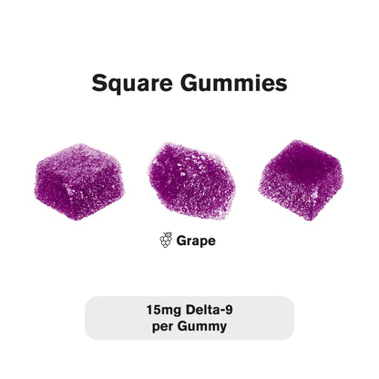15mg Delta 9 Gummies - Grape - Chill Plus