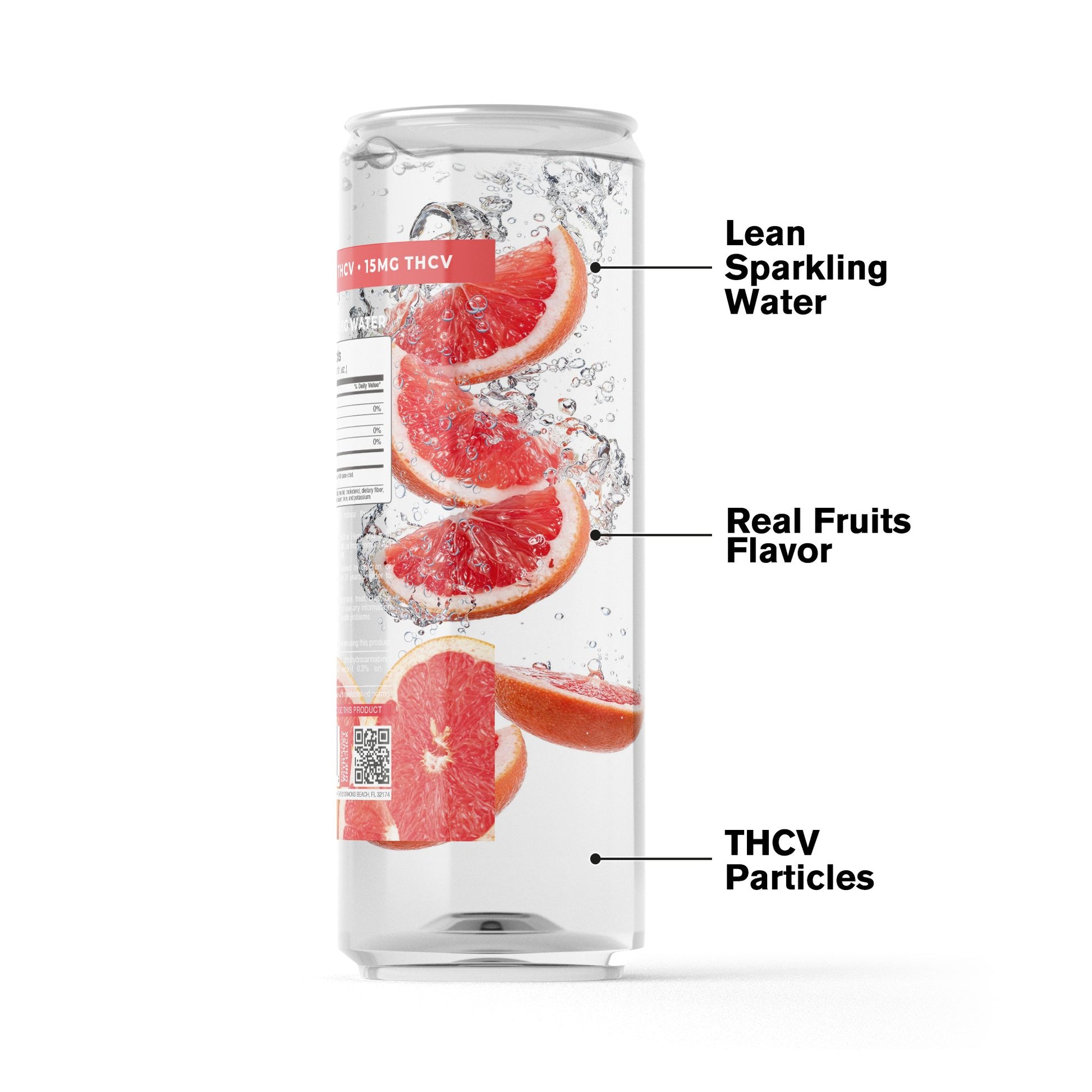 15mg Grapefruit THC Water - THCV - Fresh