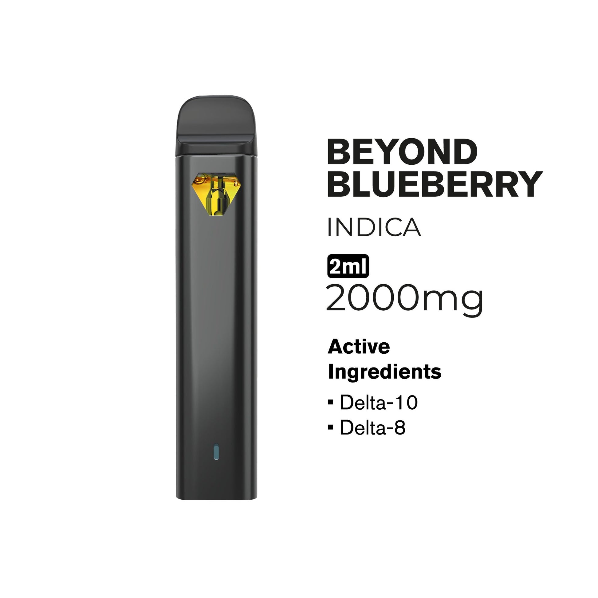 2000mg D10, D8 Vape Pen - Beyond Blueberry - Indica - 2ml - Hyper