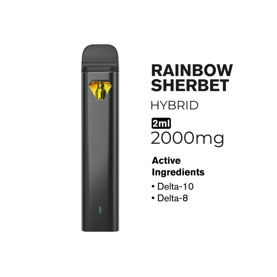 2000mg D10, D8 Vape Pen 2ml Hybrid Hyper