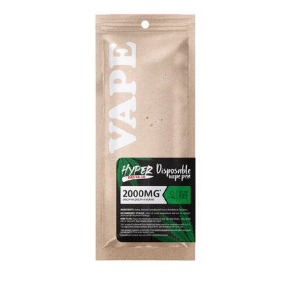 2000mg D10, D8 Vape Pen - Sour Mango - Hybrid - 2ml - Hyper