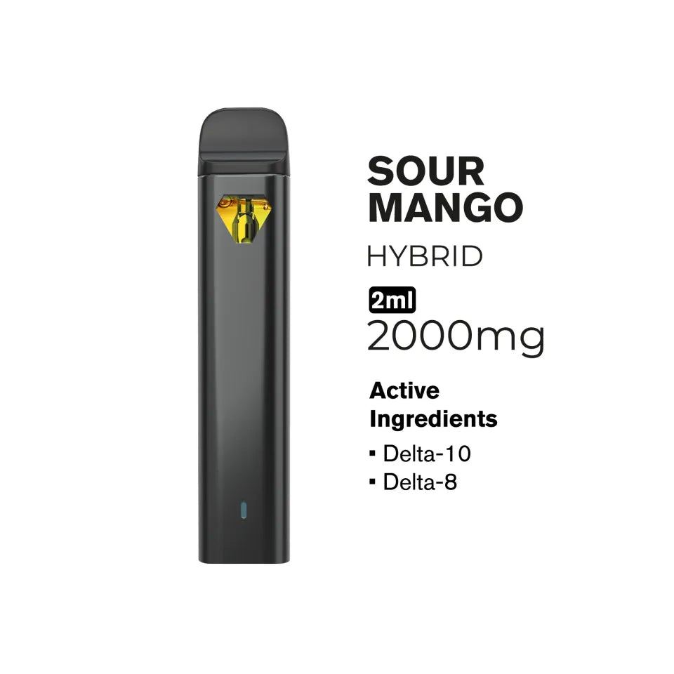 2000mg D10, D8 Vape Pen 2ml Hybrid Hyper