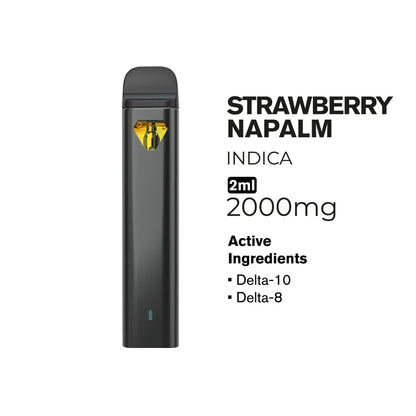 2000mg D10, D8 Vape Pen 2ml Hybrid Hyper