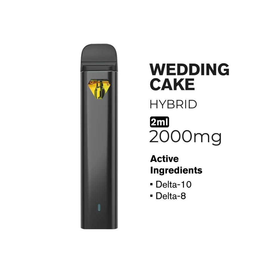 2000mg D10, D8 Vape Pen 2ml Hybrid Hyper
