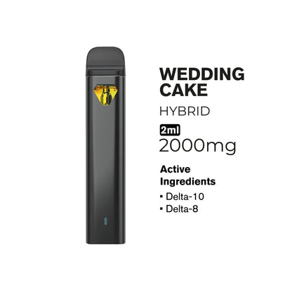 2000mg D10, D8 Vape Pen 2ml Hybrid Hyper