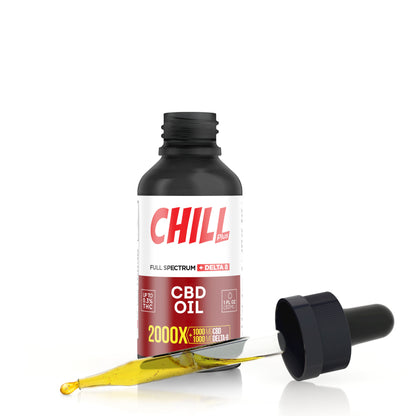 2000mg D8 & Full Spectrum CBD Oil - Chill Plus