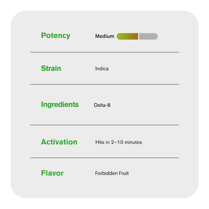 2000mg D8 Vape Pen - Forbidden Fruit - Indica - 2ml - Chill Plus
