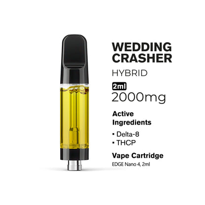 2000mg THCP, D8 Vape Cart - Wedding Crasher - Hybrid - 2ml - Fresh