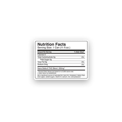200mg Black Raz THC Seltzer - Delta 9 Nano - Fresh