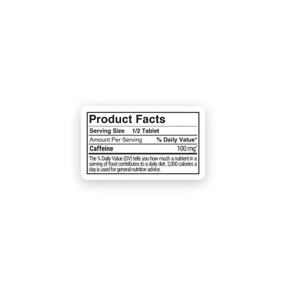 200mg Caffeine Tablets - Fruit Punch - Chill Plus