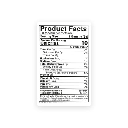 200mg D8, D9, THCP, Mushroom Blend Gummies - Mixed Fruits - Chill Extreme
