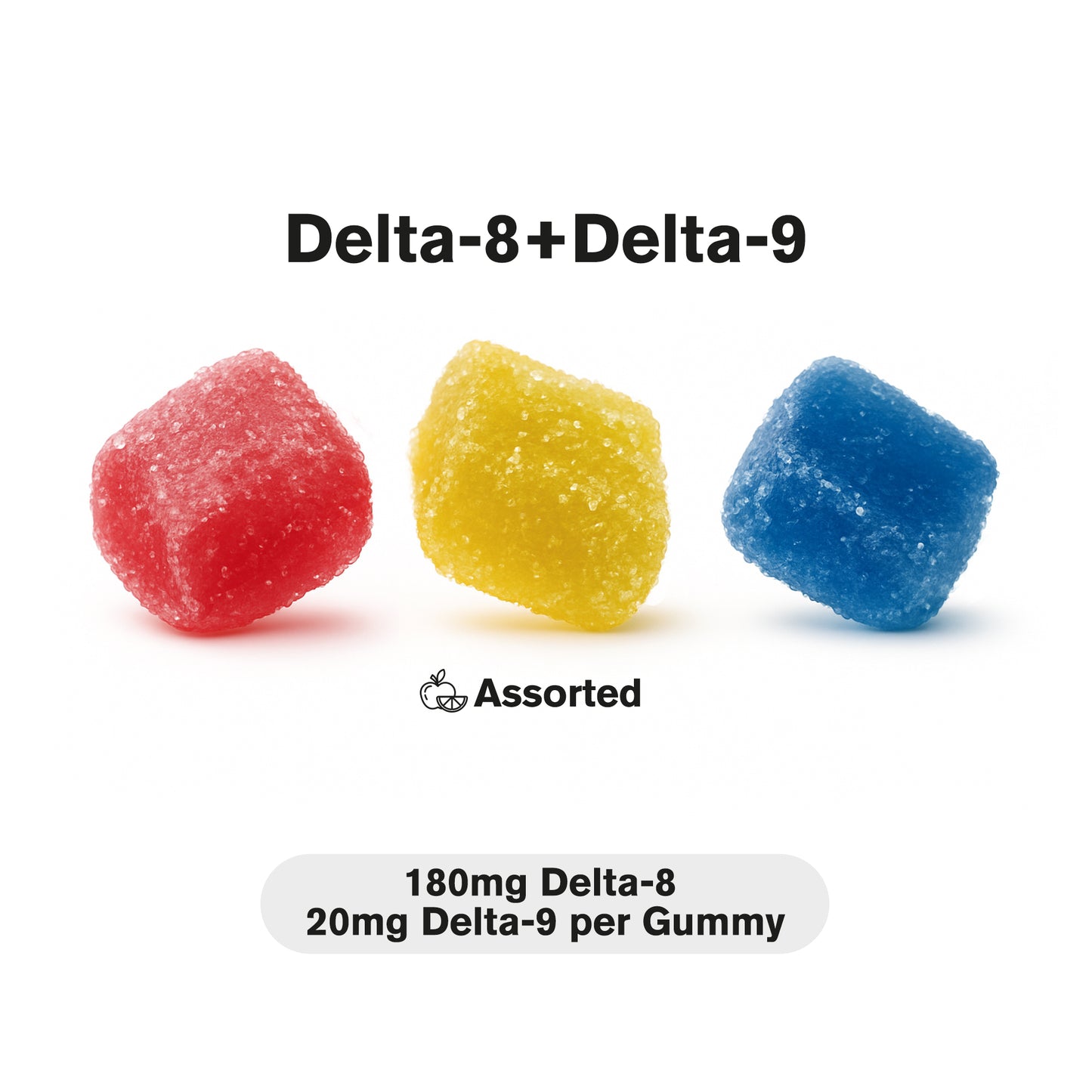 200mg D8, D9, THCP, Mushroom Blend Gummies - Mixed Fruits - Chill Extreme