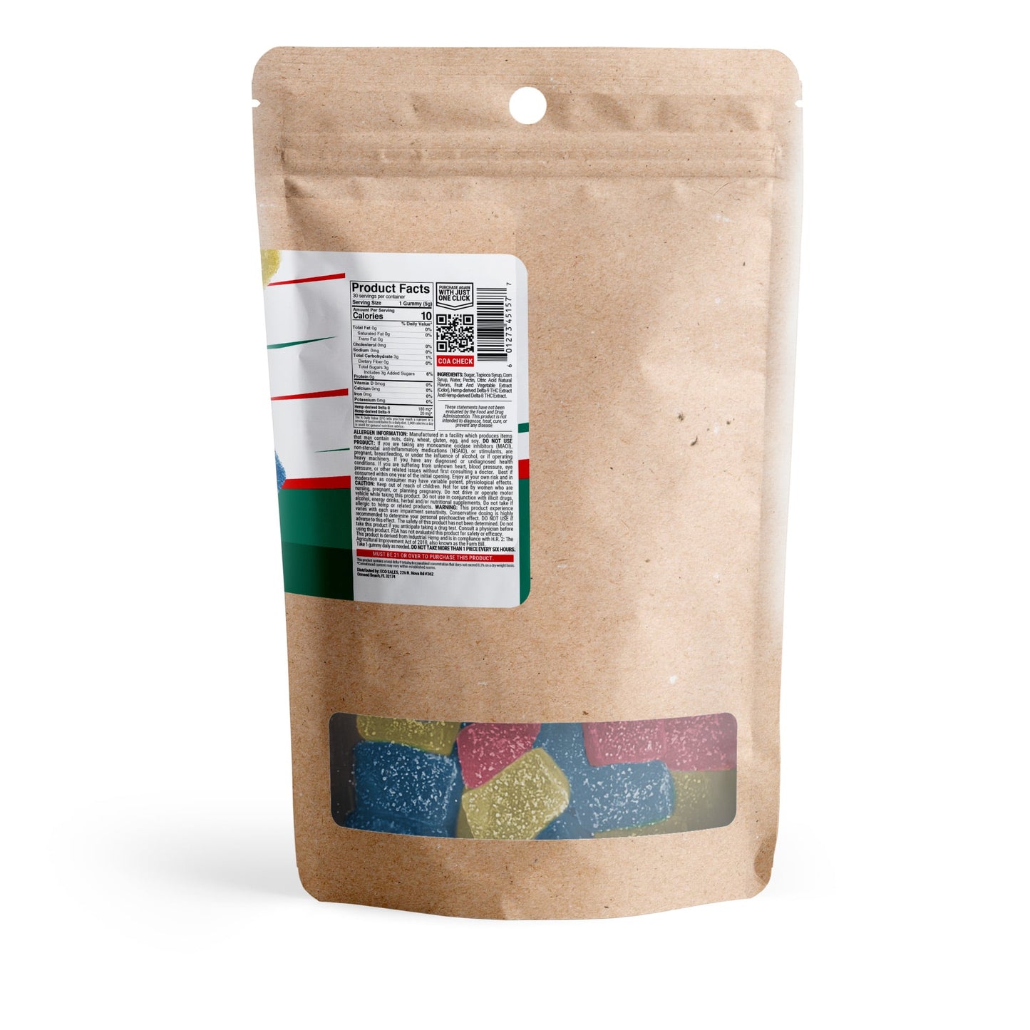 200mg D8, D9, THCP, Mushroom Blend Gummies - Mixed Fruits - Chill Extreme