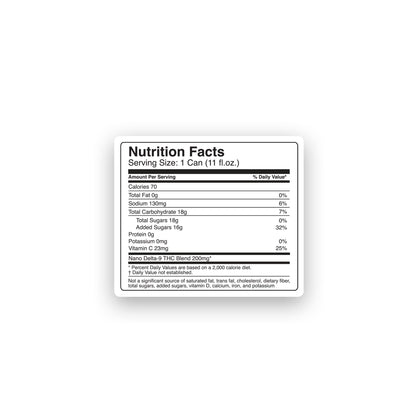 200mg Fruit Punch THC Water - D9 Nano - Fresh