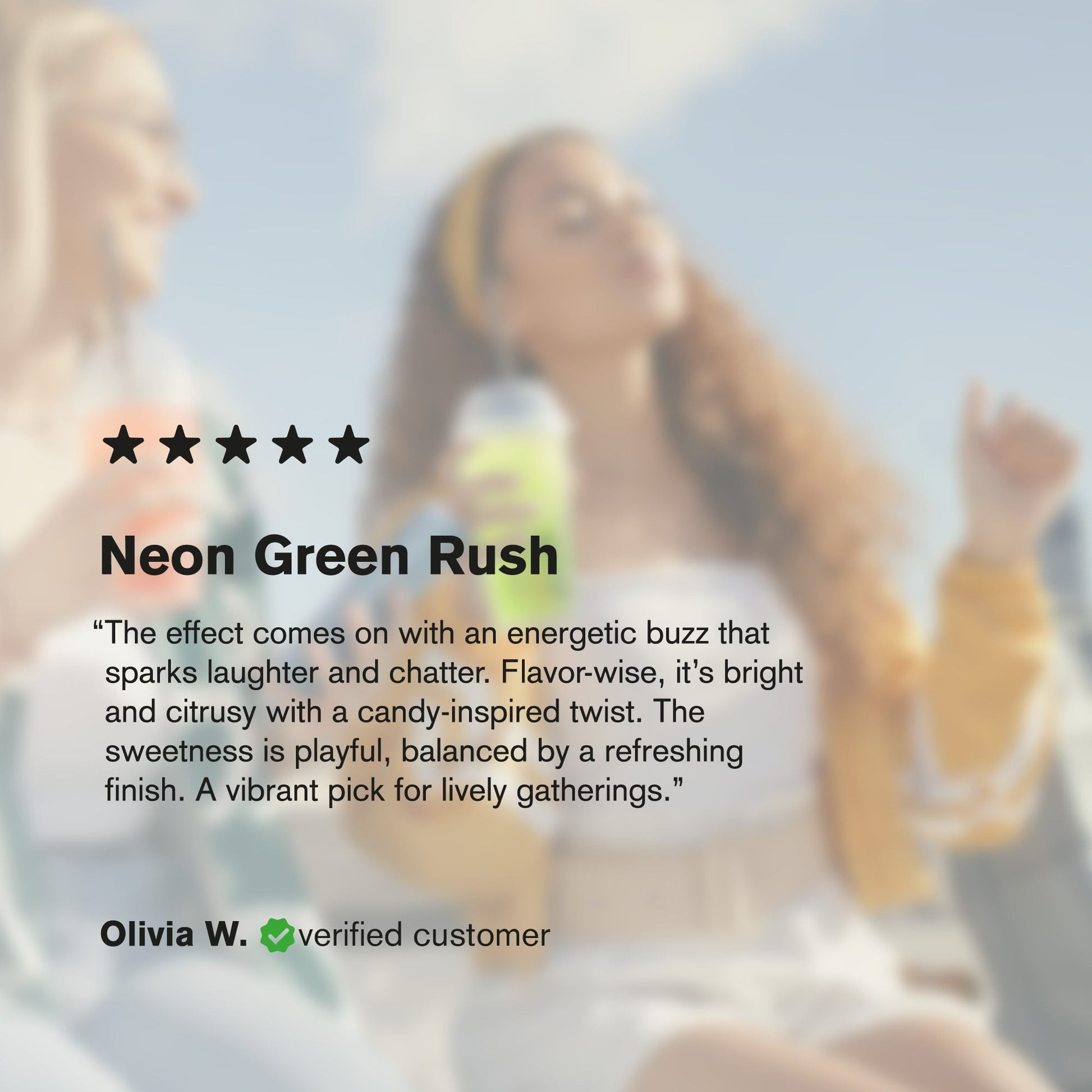 200mg Neon Green THC Seltzer - D9 Nano - Fresh