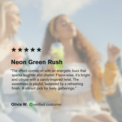 200mg Neon Green THC Seltzer - D9 Nano - Fresh