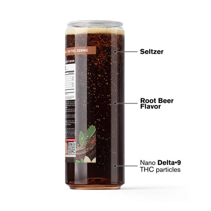 200mg Root Beer THC Seltzer - D9 Nano - Fresh
