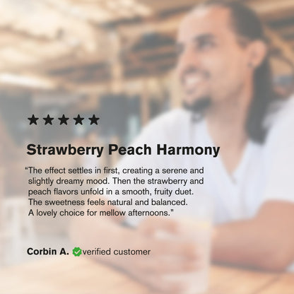 200mg Strawberry & Peach THC Seltzer - Delta 9 Nano - Fresh