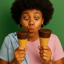 100mg Hazelnut Cream + Milk Chocolate Waffle Cones - D8, THCP, Chill Plus