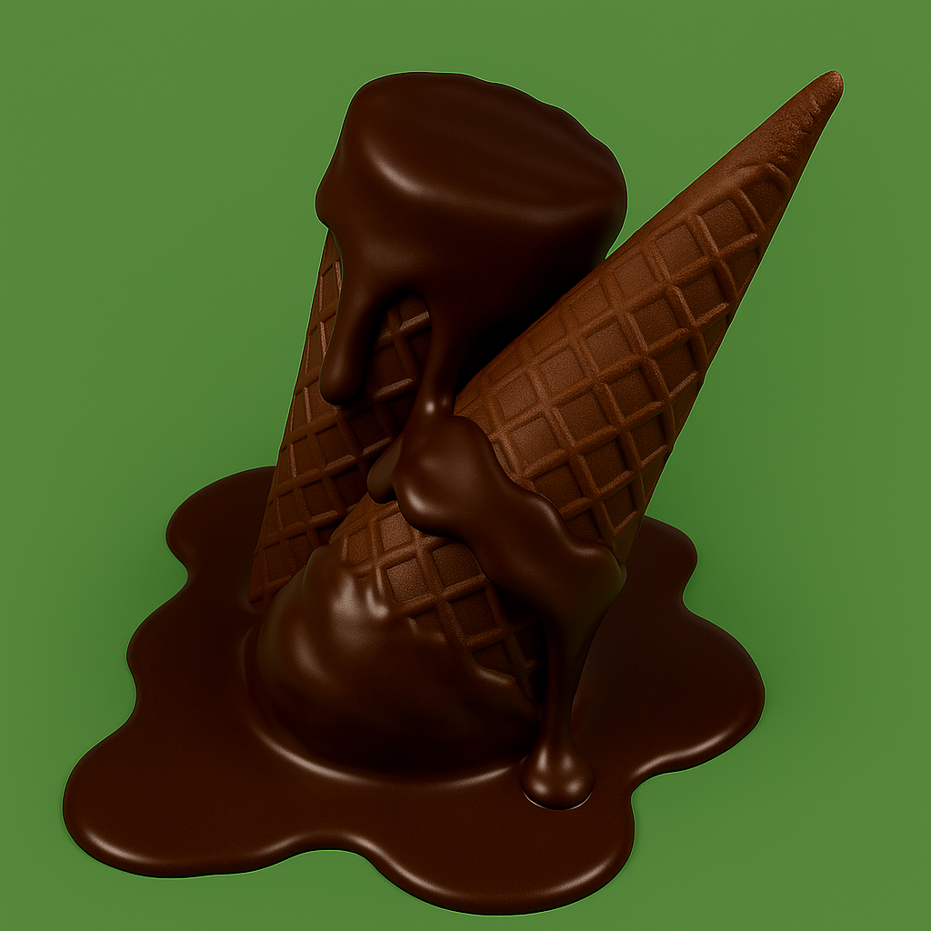 100mg Dark Chocolate Waffle Cones - D8, THCP - Chill Plus