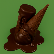 100mg Dark Chocolate Waffle Cones - D8, THCP - Chill Plus