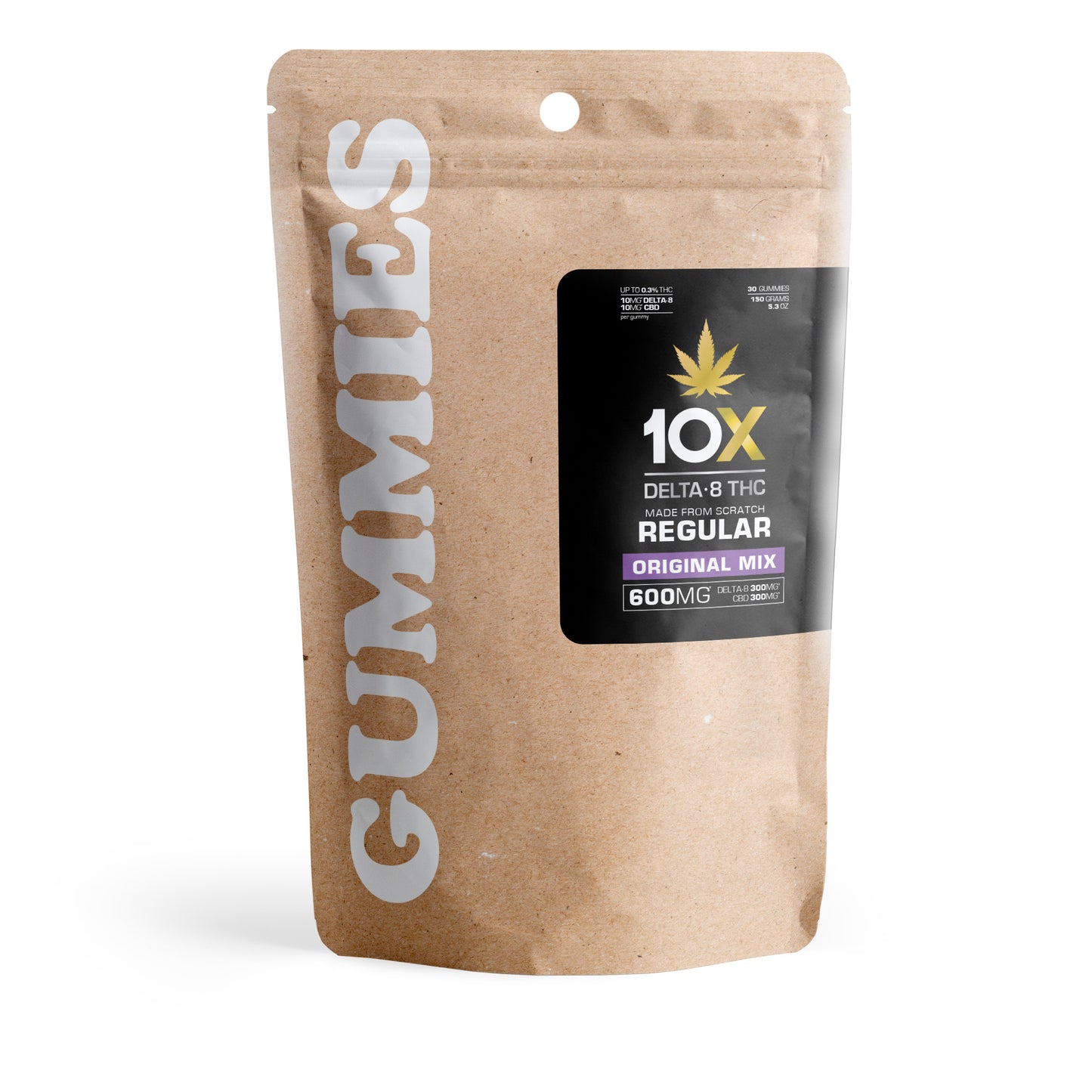 20mg D8 & CBD Gummies - Original - 10X