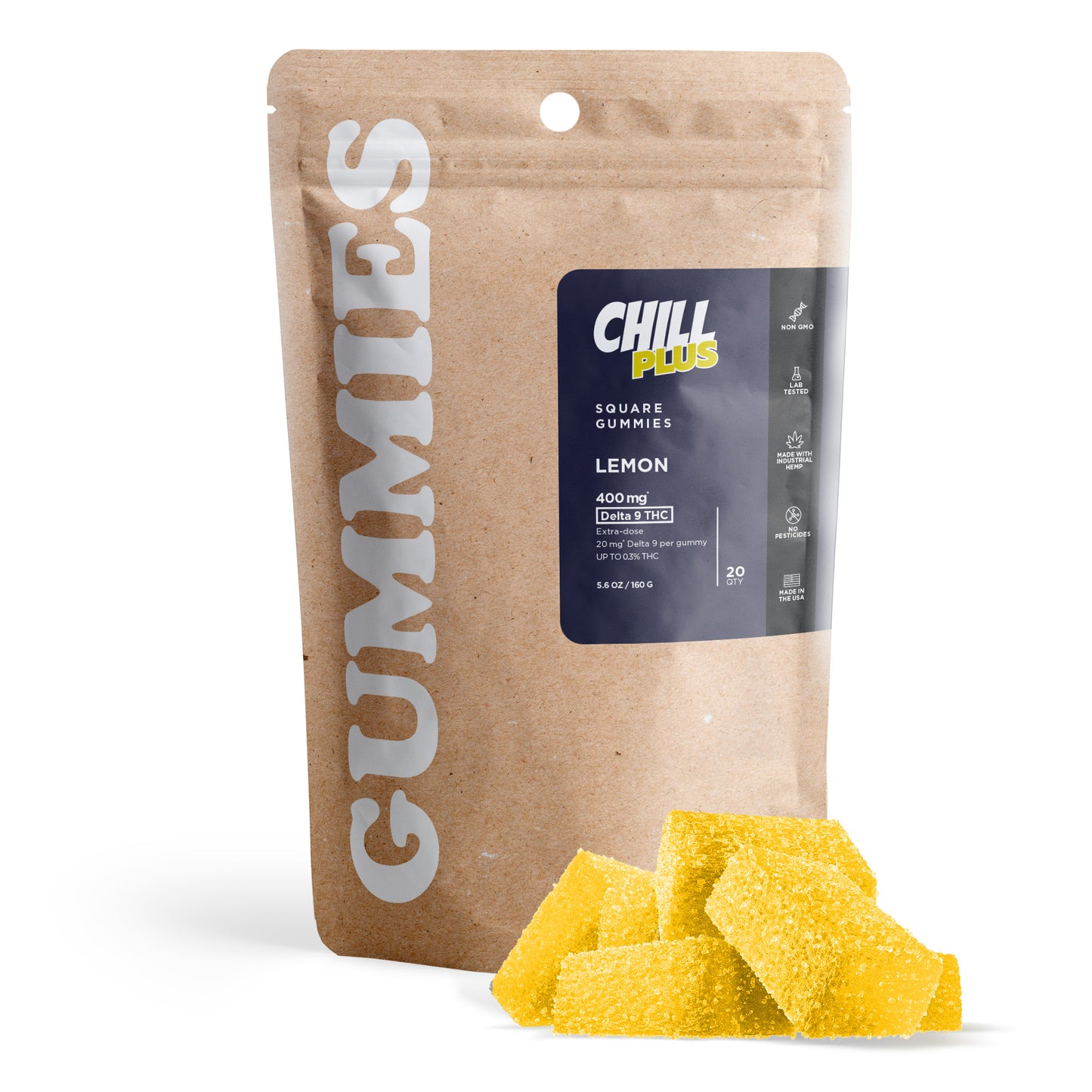 20mg Delta 9 Gummies - Lemon - Chill Plus