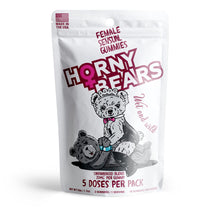 20mg Female Sensual Gummies - D9, THCP, Broad Spectrum CBD, THCV - Strawberry - Horny Bears