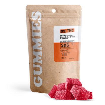 21mg Instant Feeling Nano Gummies - D9, CBC, CBN, CBG Nano - Sweet and Sour - D9 THC