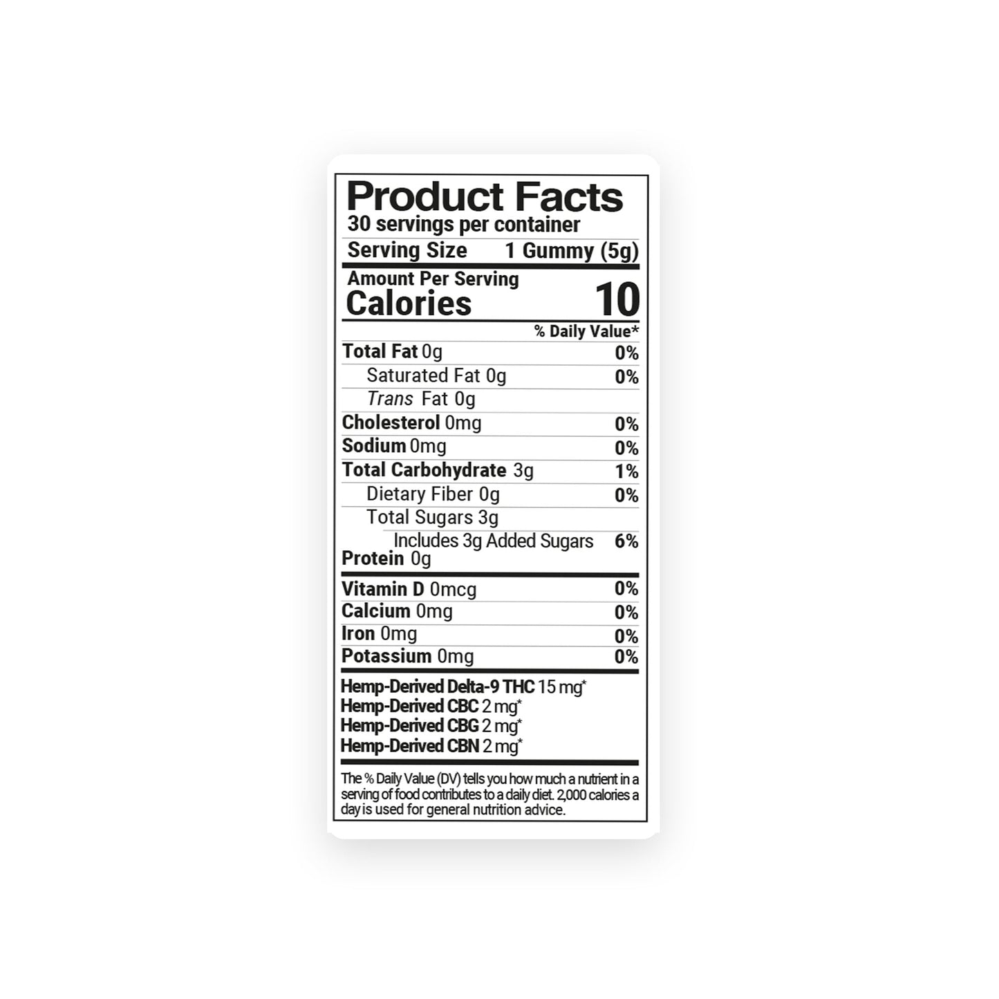 21mg Instant Feeling Nano Gummies - D9, CBC, CBN, CBG Nano - Sweet and Sour - D9 THC