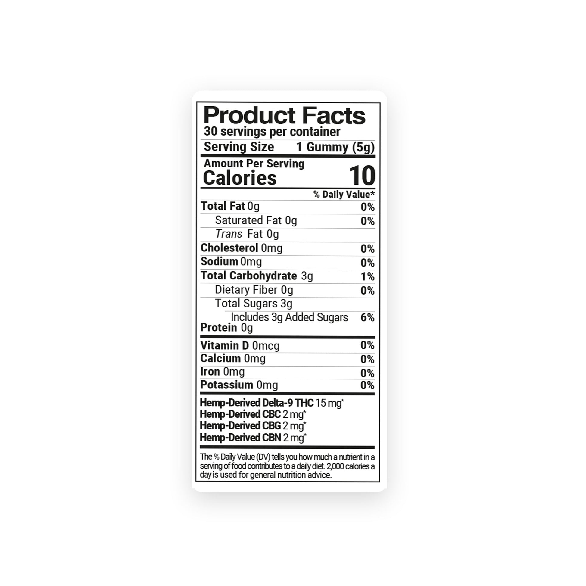 21mg Instant Feeling Nano Gummies - D9, CBC, CBN, CBG Nano - Sweet and Sour - D9 THC