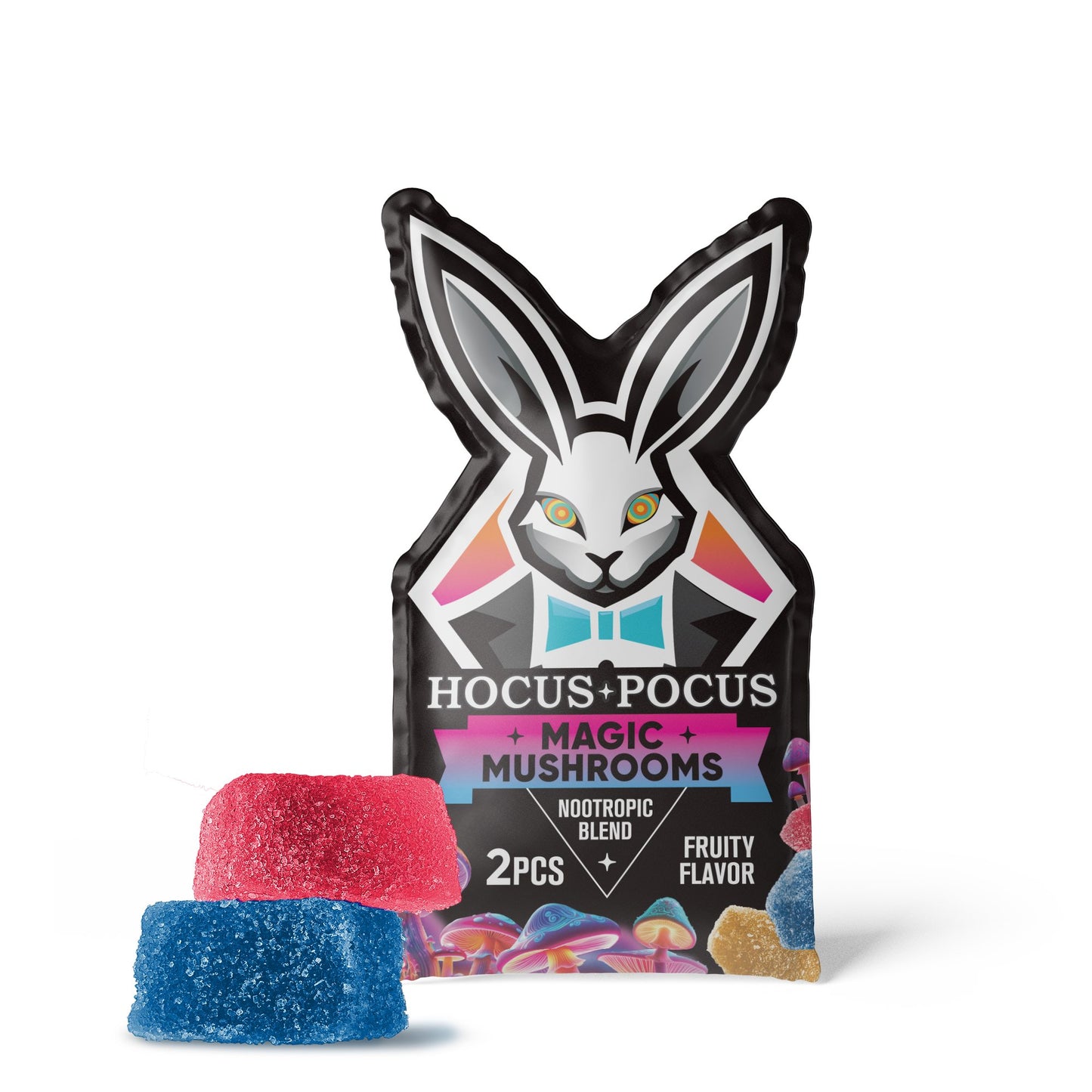 22.5mg Nootropic Mushroom Blend Gummies - Mushroom Blend - Fruity Mix - Hocus Pocus