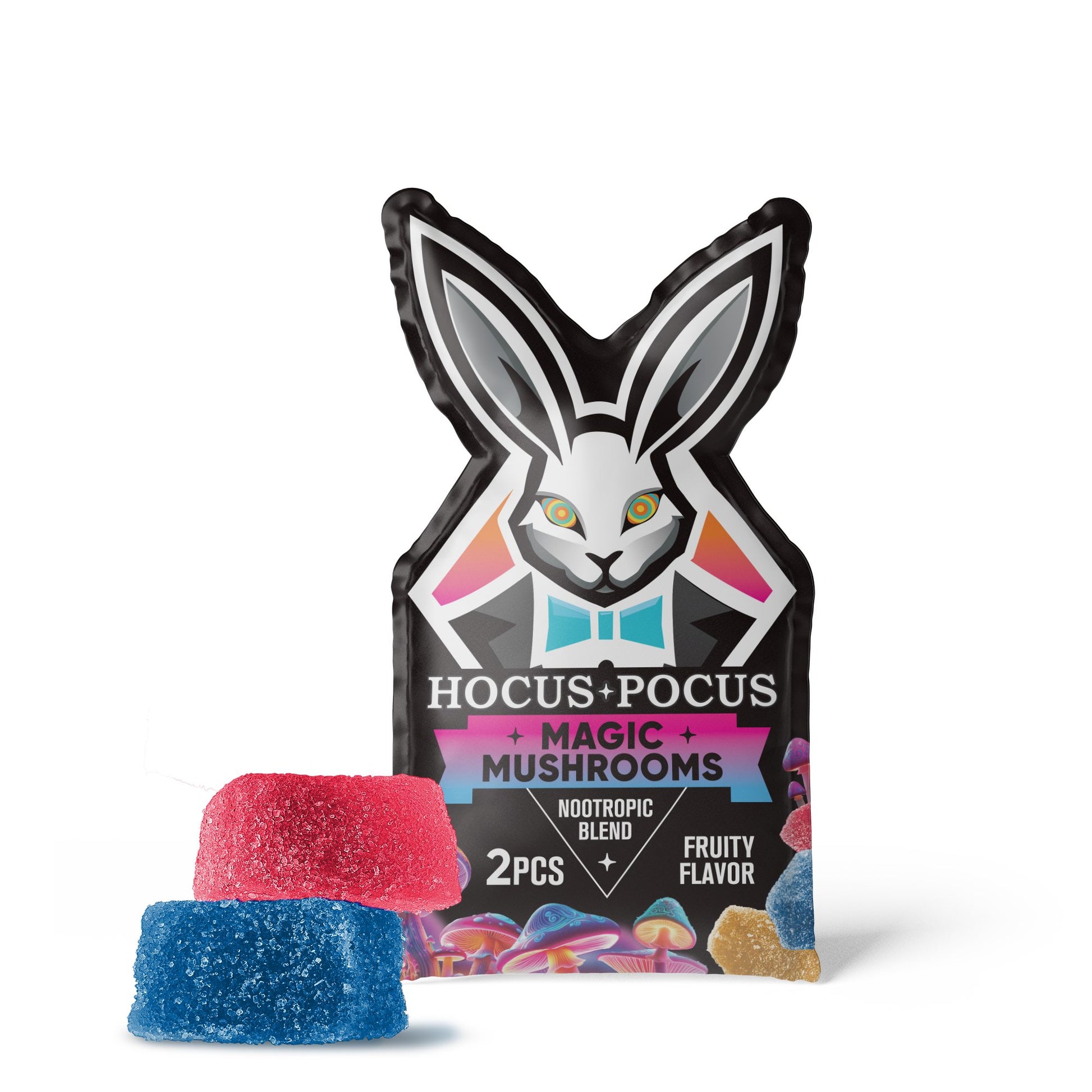 22.5mg Nootropic Mushroom Blend Gummies - Mushroom Blend - Fruity Mix - Hocus Pocus
