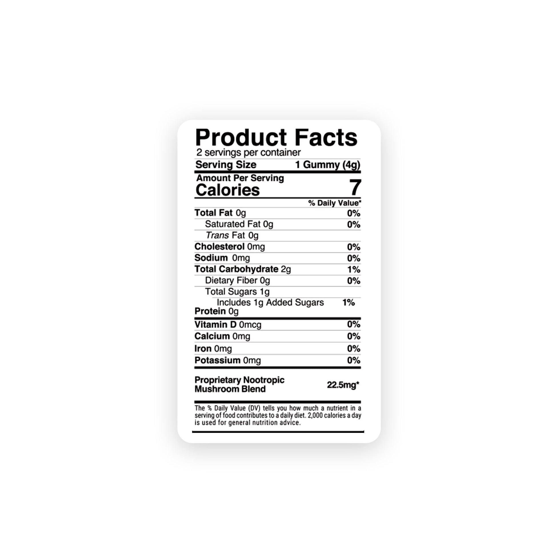 22.5mg Nootropic Mushroom Blend Gummies - Mushroom Blend - Fruity Mix - Hocus Pocus