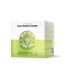 2,500mg CBD Pain Relief Cream - 4oz - Biotech CBD