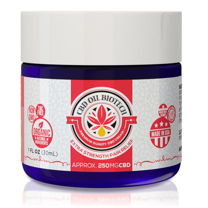 250mg CBD Pain Relief Cream - 1oz - Biotech CBD