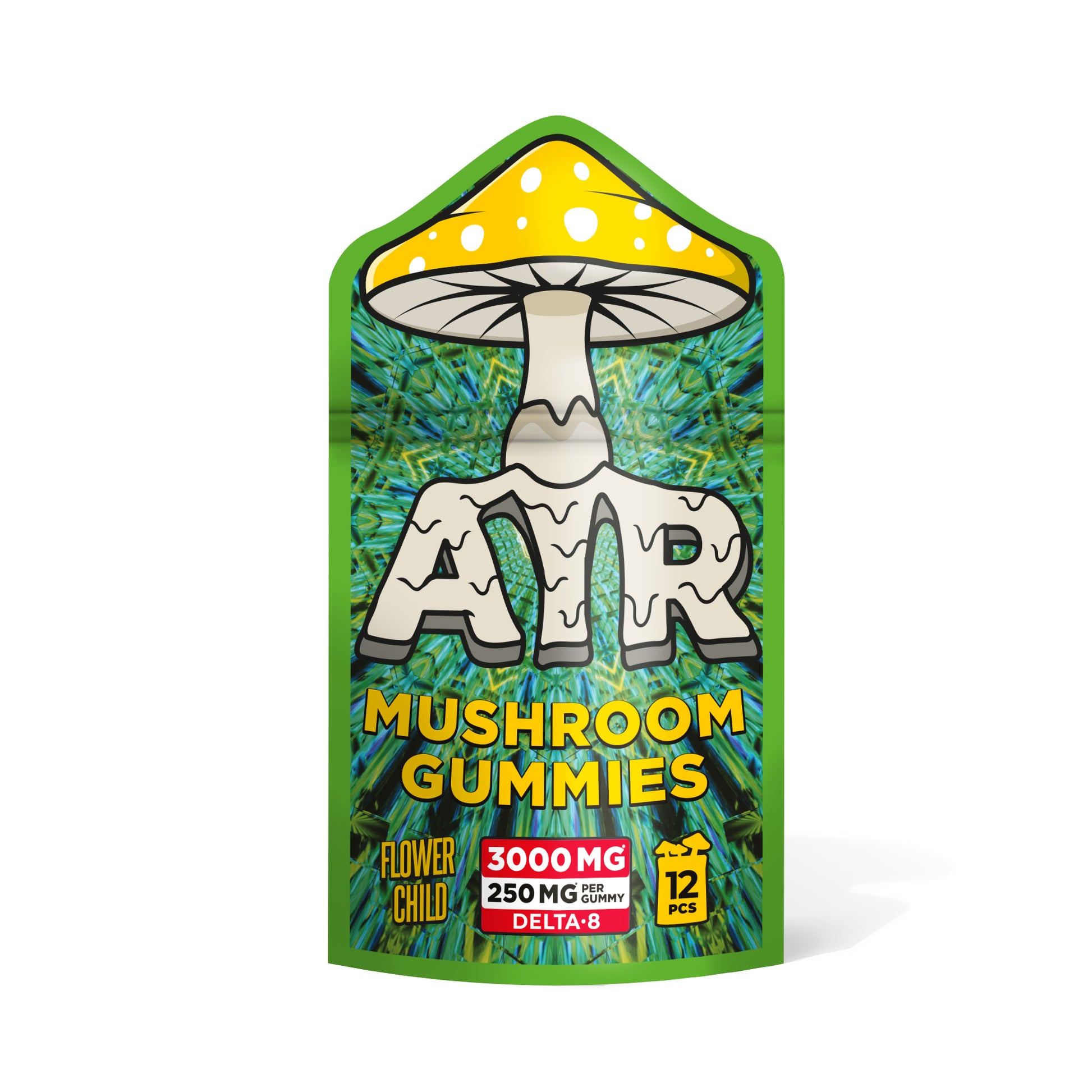 250mg D8, Lion's Mane, Reishi, Cordyceps Gummies - Flower Child - Air