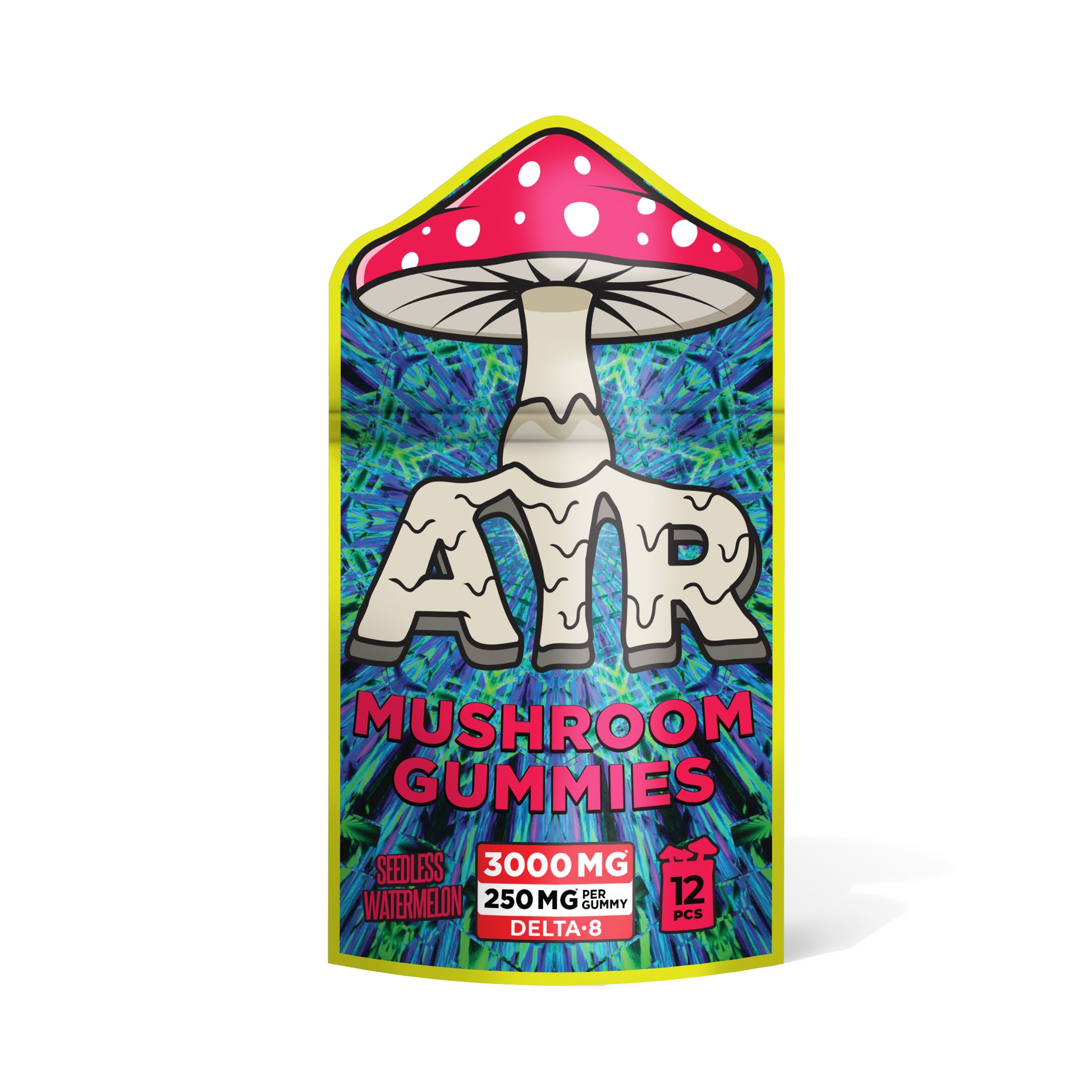 250mg D8 & Mushroom Blend Gummies - Seedless Watermelon - Air