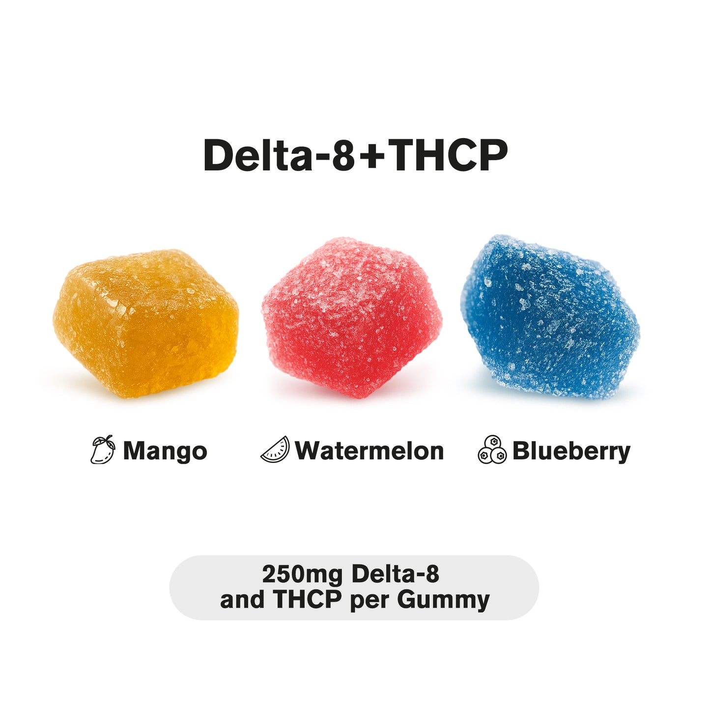 250mg D8 & THCP Gummies - Original Mix - Chill Extreme