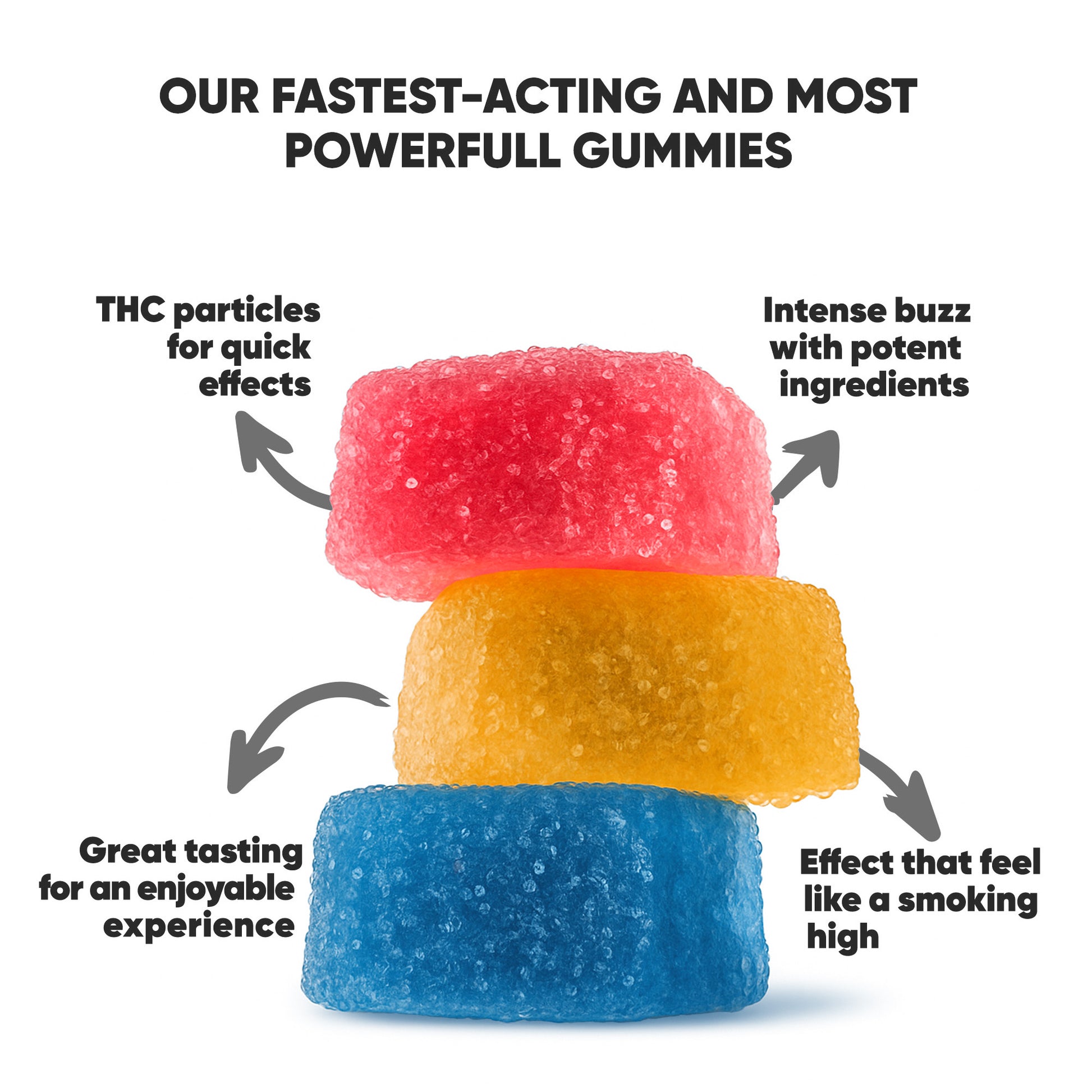 250mg D8 & THCP Gummies - Original Mix - Chill Extreme