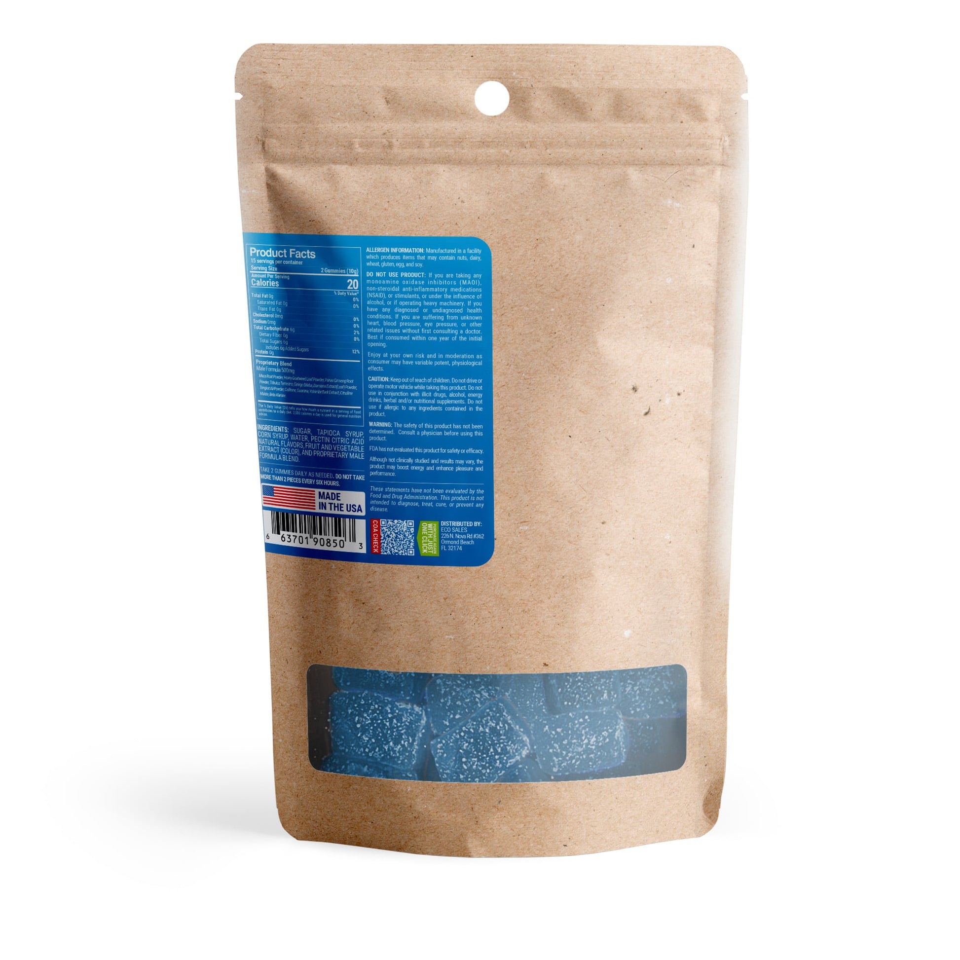 250mg Male Enhancement Gummies - Herbal Blend - Better Sex