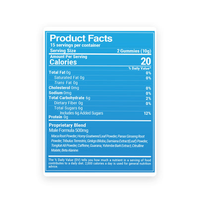 250mg Male Enhancement Gummies - Herbal Blend - Better Sex