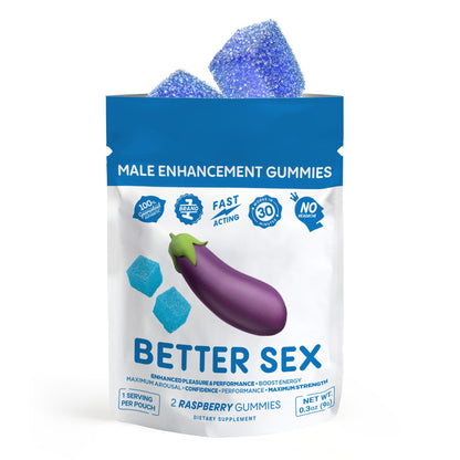 250mg Male Enhancement Gummy Pouch - Raspberry - Better Sex