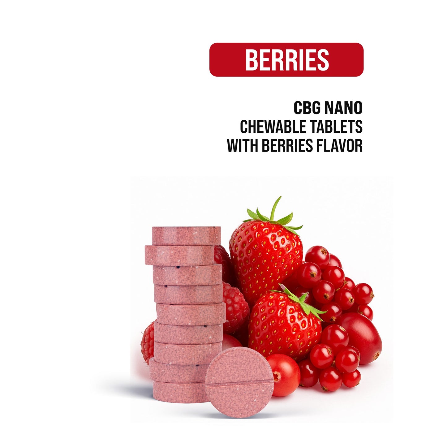 25mg CBG Nano Tablets - Berries